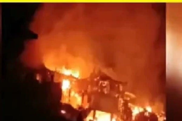 Fire accident in Madhapur hotel