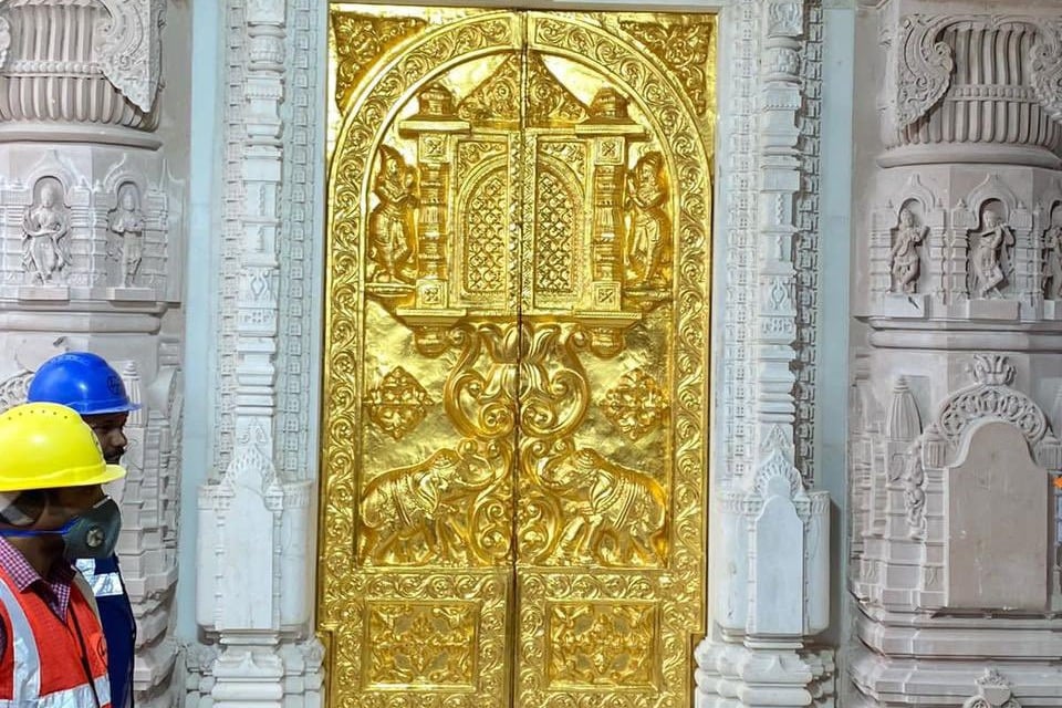 Ram temple gets its first 'gold' door ahead of Jan 22 inauguration