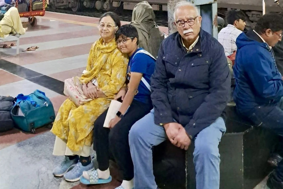 Ashok Gajapathiraju at the railway station like a common passenger in Hyderabad