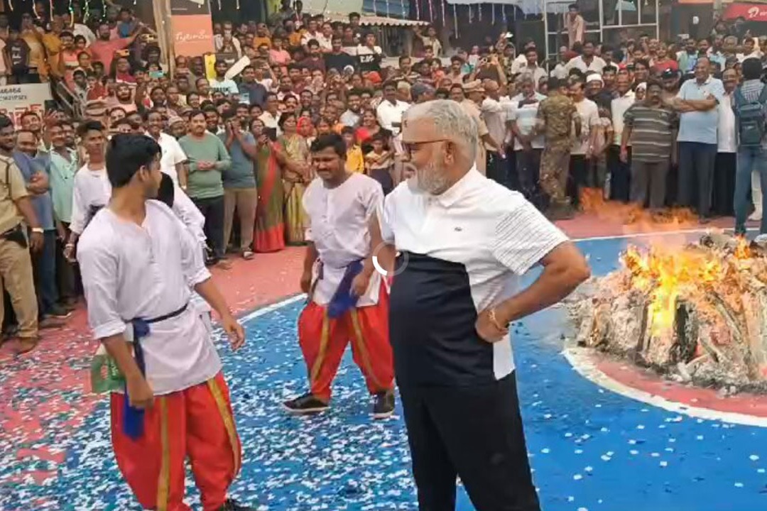 Ambati Rambabu again dances for Bhogi celebrations