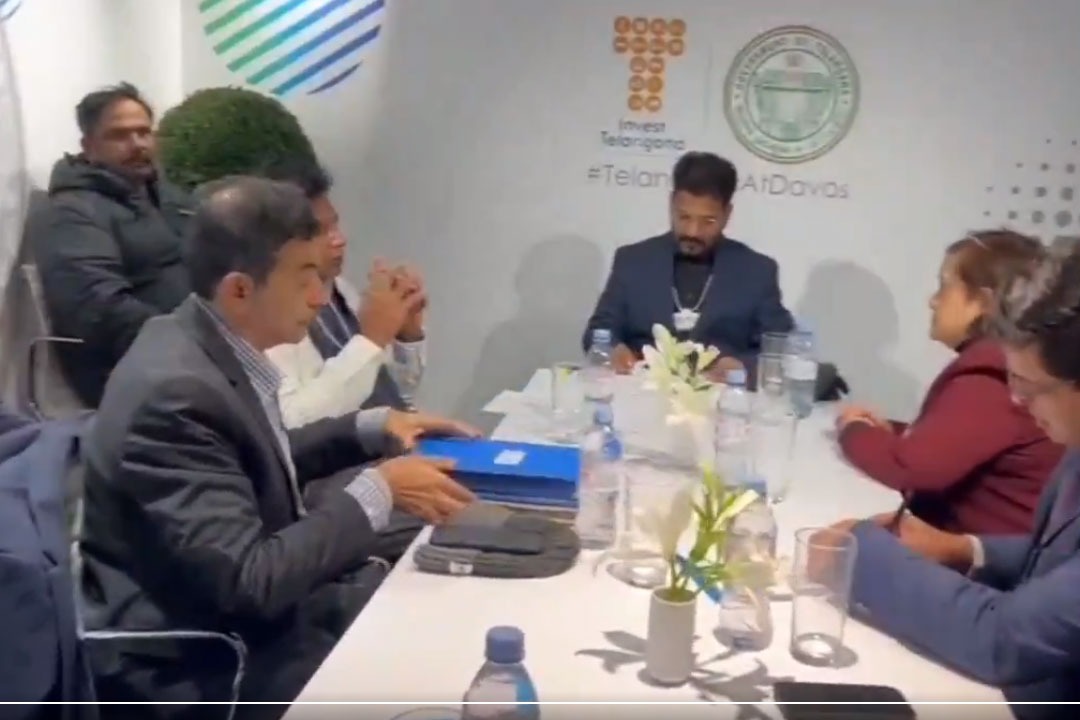 Telangana CM Revanth Reddy met WEF President Bogre Brende In Davos