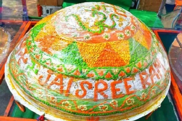 1265 kgs Huge Laddoo Made in Secunderabad For Lord Sri Ram