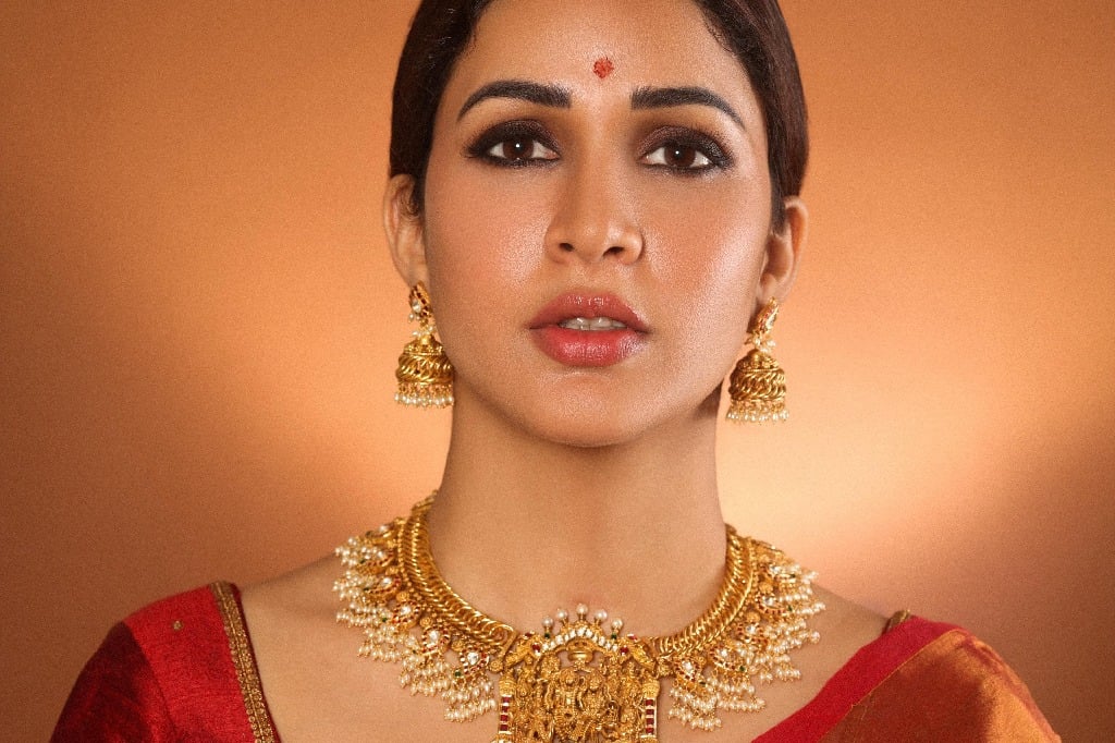 Lavanya Tripathi wears Ram parivar jewellery