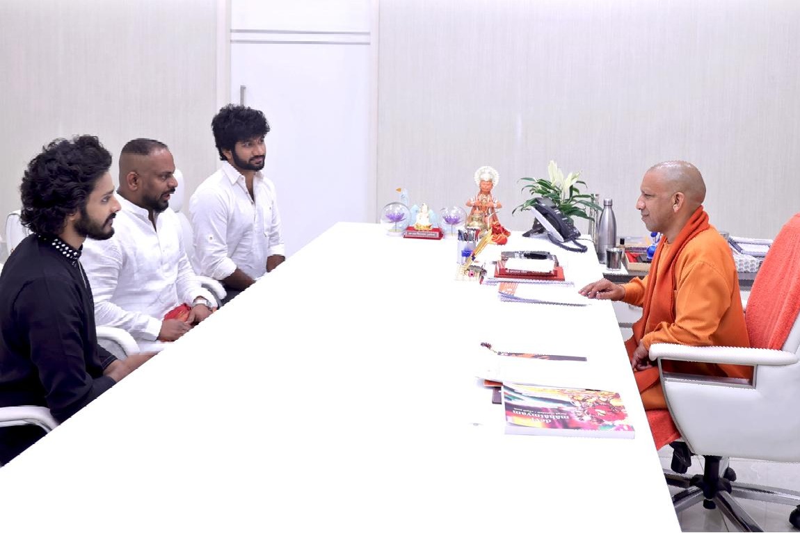 'HanuMan' team meets UP CM Yogi Adityanath