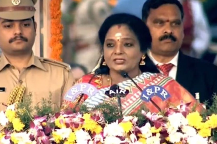 Telangana Governor Tamilisai addresses people on Republic in Republic day