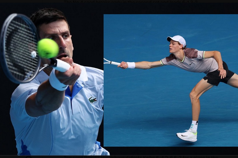 Jannik Sinner outplays defending champ Novak Djokovic in Asutralian Open semis 