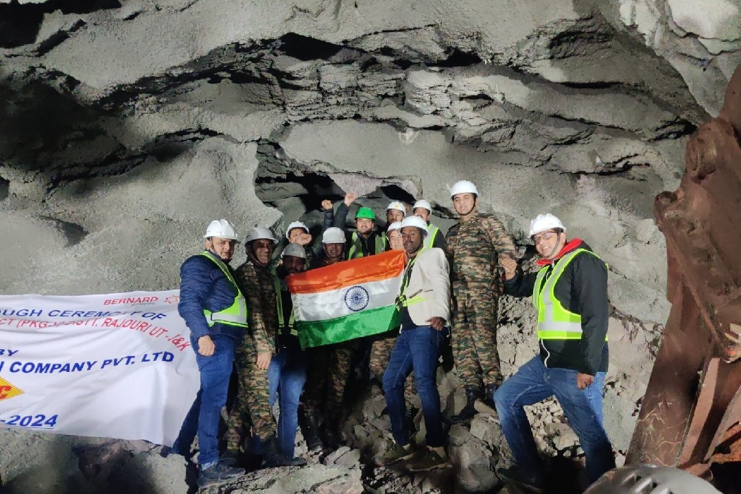 BRO breakthrough on Golden Arc Road by building 700 meter Naushera tunnel
