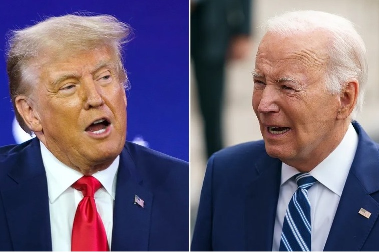 Trump runs low on cash for campaign as legal fees drain him, Biden flush with funds