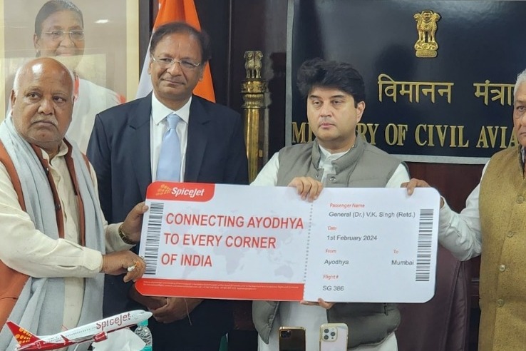 SpiceJet commences flight operations from Ayodhya