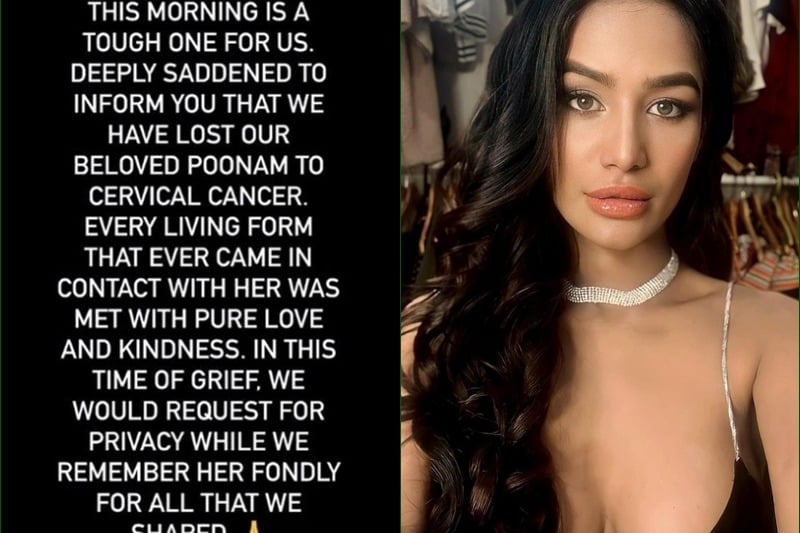 Controversial actress-model Poonam Pandey succumbs to cancer