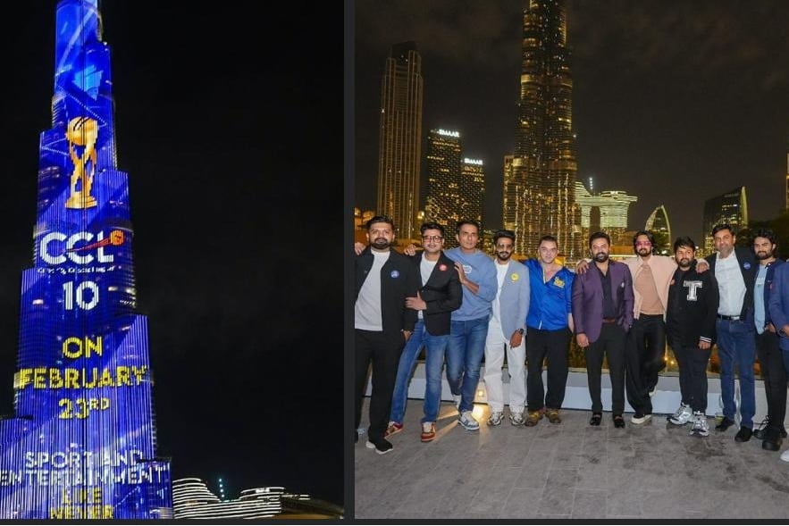 'Unforgettable': Kichcha Sudeep, Sonu Sood on CCL's Burj Khalifa promo launch in Dubai
