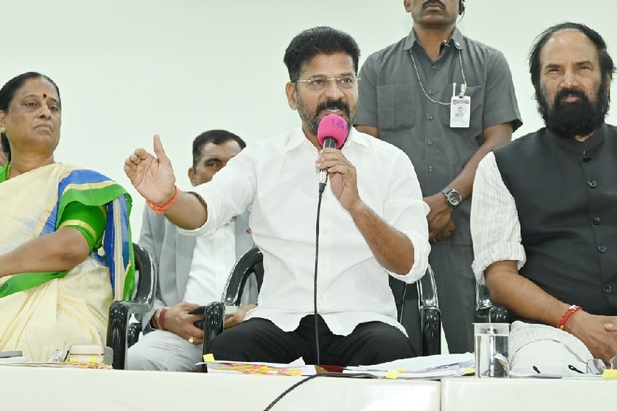 KCR surrendered irrigation projects to Centre: Revanth Reddy