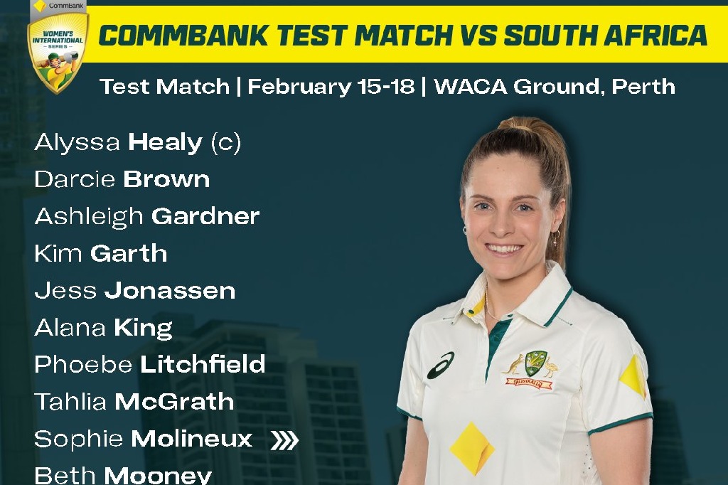 Sophie Molineux returns to Australia Test-squad against South Africa