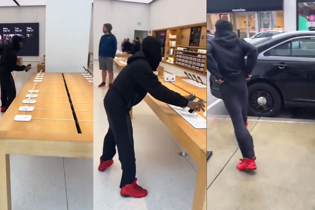 Man robs 40 iPhones worth Rs 40 lakh from Apple store in daylight in USA