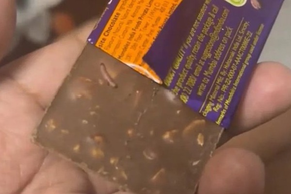 Hyderabad Man Finds Worm Crawling In Dairy Milk Chocolate