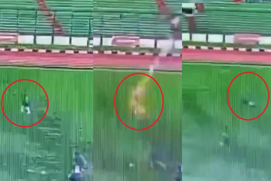 Indonesian Footballer Dies After Being Hit By Lightning During Match