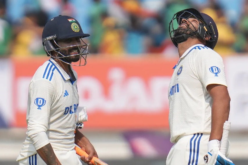3rd Test: Rohit, Jadeja smash centuries, Sarfaraz sparkles with 62 as India end Day 1 at 326/5