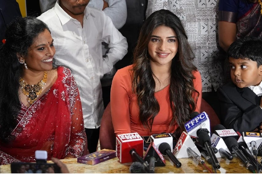 Sree Leela attends Girl Friend Mandi new branch in Hyderabad