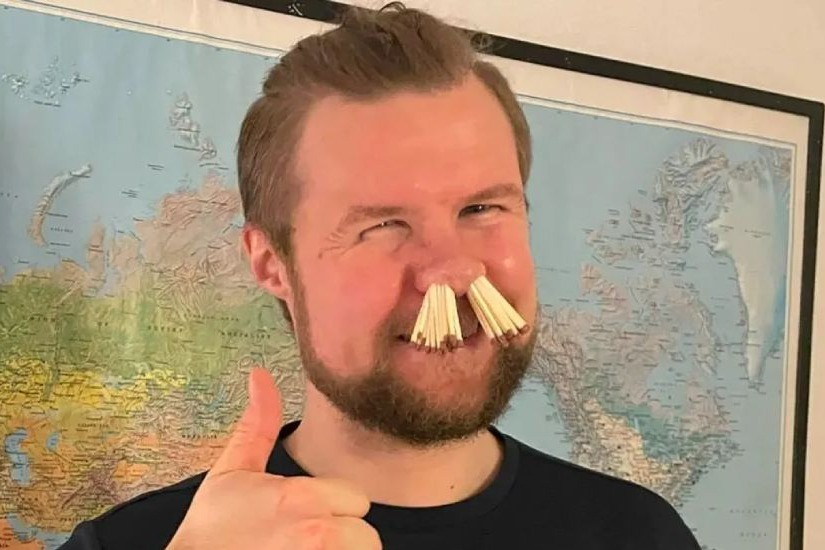 Danish Man Stuffs 68 Matchsticks Into Nostrils Sets Guinness World Record