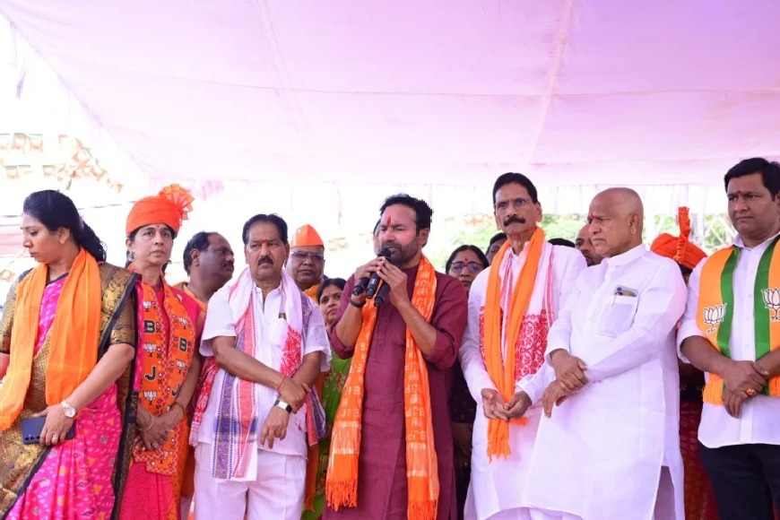 Kishan Reddy participates in Vijaya Sankalpa Yatra
