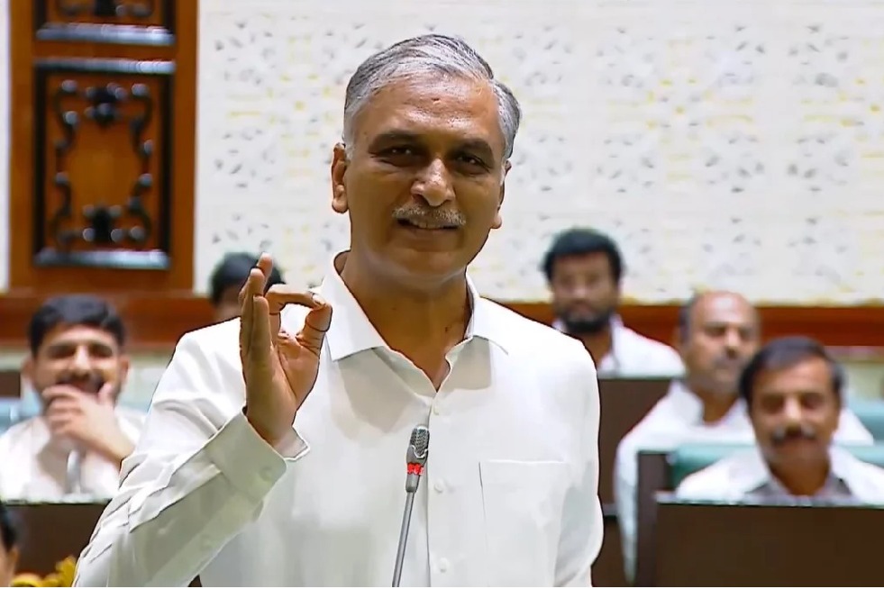 Harish rao fires at Congress government over lrs fee