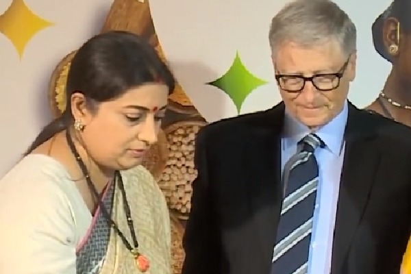 Bill Gates, Smriti Irani at 'good nutrition' event in Delhi on Feb 29