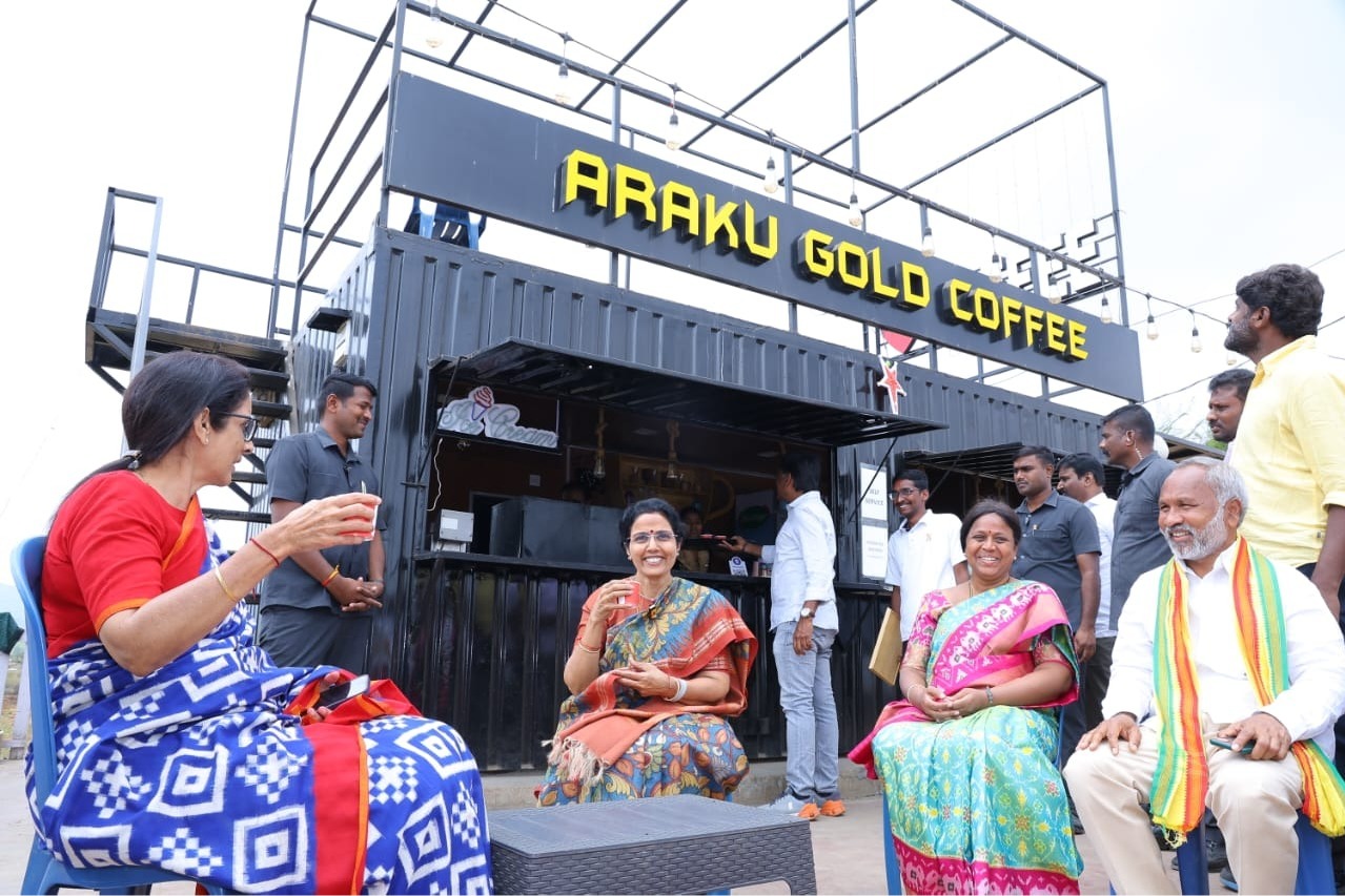 Chandrababu asks wife Nara Bhuvaneswari how is Araku Coffee