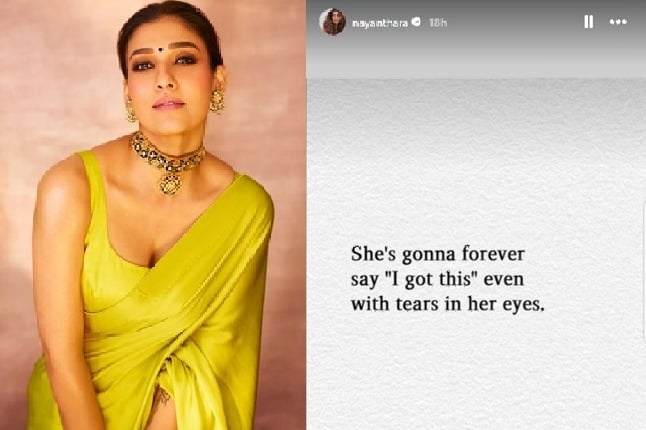 Nayanthara's cryptic message on Instagram stirs speculation about Vignesh
