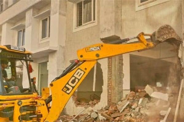 Some buildings of colleges owned by BRS MLA demolished