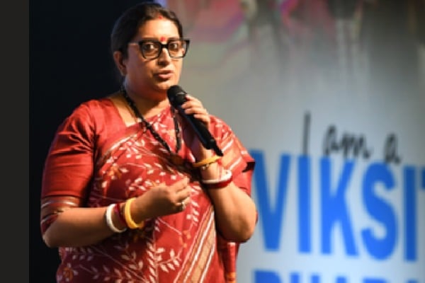 Smriti Irani gives mantra for women's empowerment at 'Viksit Bharat' event in DU