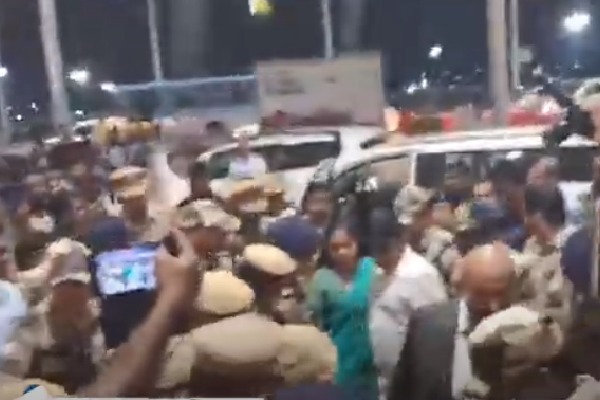 Heavy Security as ED Transfers Kavitha to Airport for Tomorrow's Court Hearing in Delhi