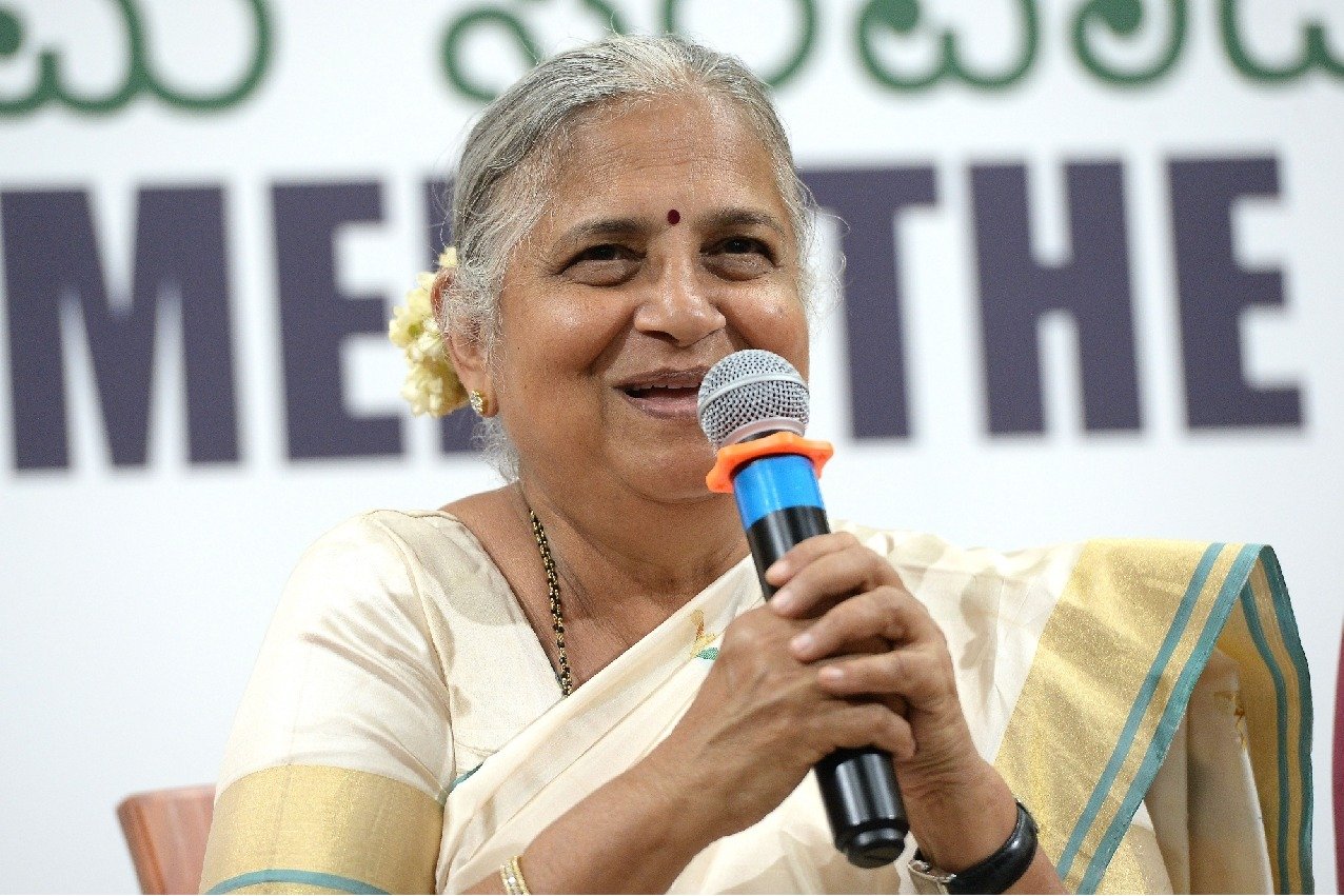 Sudha Murthy appeals men to help wives in kitchen