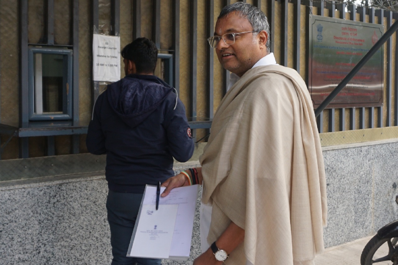 ED files charge sheet against Karti Chidambaram, others in Chinese visa scam case