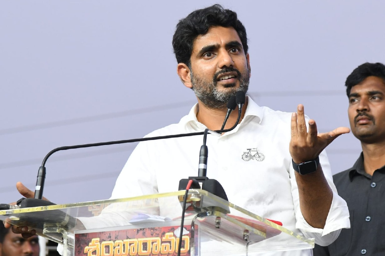 Nara Lokesh gets anger after Police checked his convoy four times in just three days
