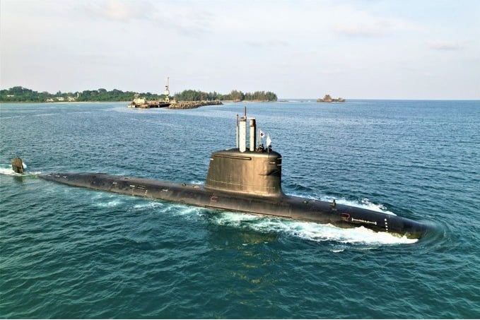 Indian Navy submarine makes inaugural visit to Campbell Bay in Nicobar islands