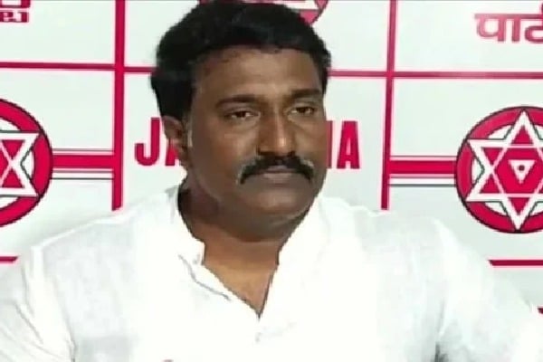 Janasena leader Pothina Mahesh hunger strike for Vijayawada West seat