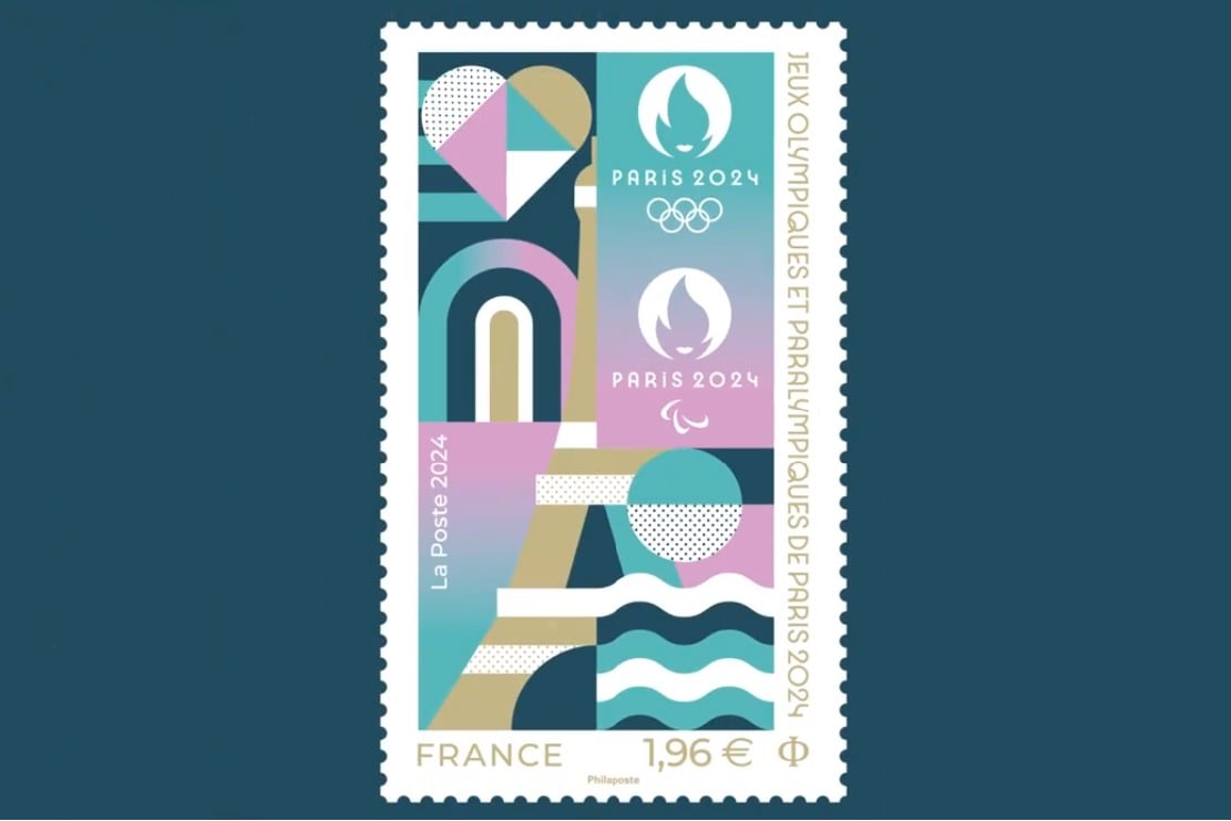 Paris 2024 official stamp unveiled at Postal Museum