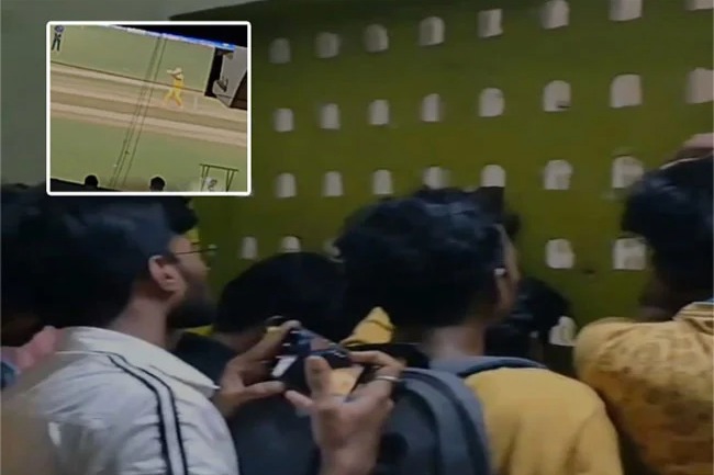 Fans Spotted Watching CSKs IPL 2024 Match from Chepauk Railway Station video goes viral on Social Media