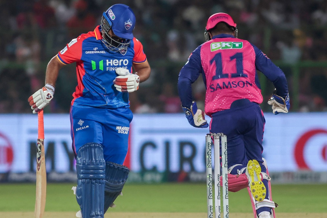Rishabh Pant slams his bat into curtains in frustration after getting out in IPL 2024 clash vs Rajastan Royals