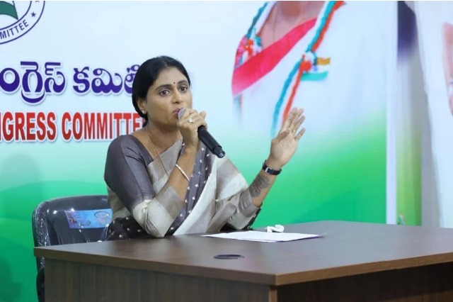 YS Sharmila announces 9 Guarantees of the Congress Party in AP