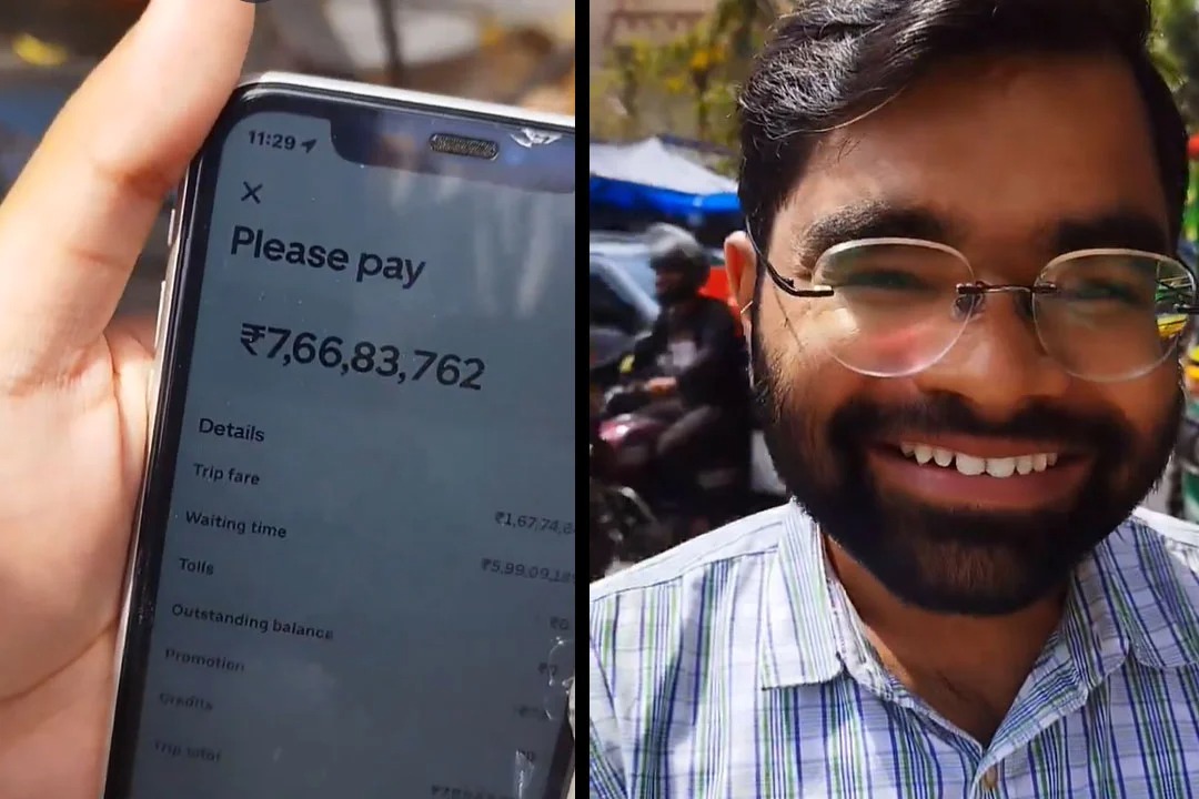Man Takes Uber Auto For Rs 62 and Gets Rs over 7 Crore Bill