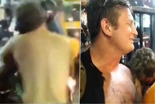 Drunk Foreigner Runs Out Naked and Tries To Bite Commuters in Chennai