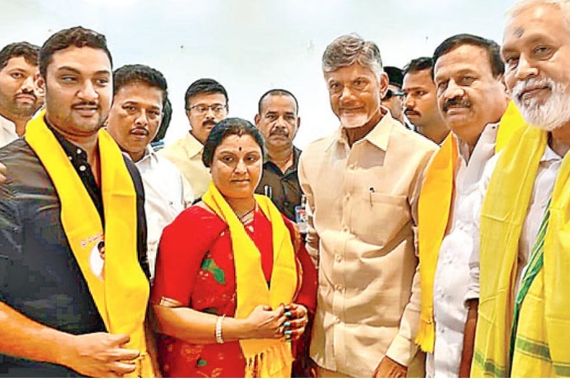 chandragiri ycp leaders joins telugu desham party