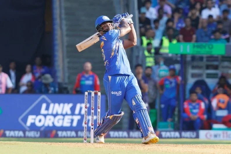 Mumbai Indians records its highest total in home ground