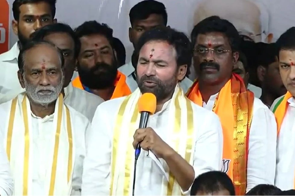 Kishan Reddy fires at brs and congress