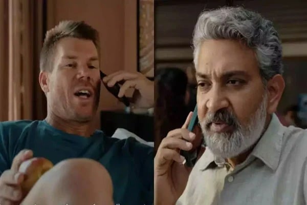SS Rajamouli and David Warner Acted in Cred App Advt Video goes Viral on Social Media
