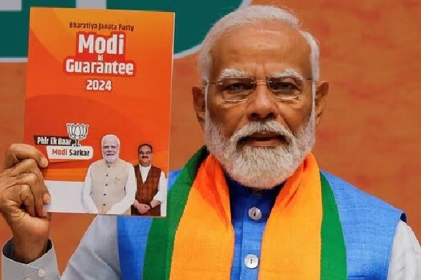   PM Modi Says Sankalp Patra Strengthens 4 Pillars Of Viksit Bharat