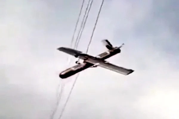 Drone Stuck On Power Lines Is Not In Iran Fact Check