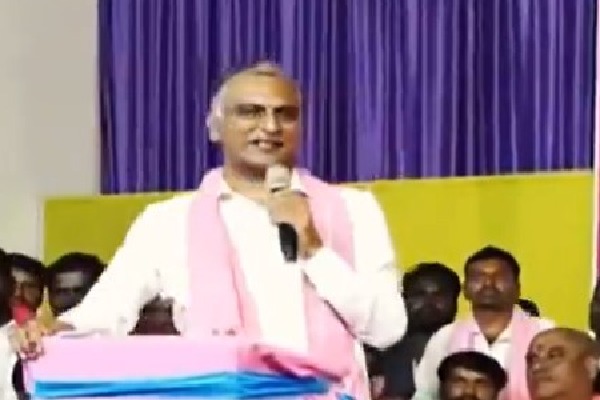 Harish Rao fires at congress government over drinking water