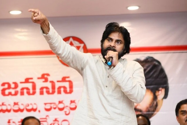 Police arrest two with a knife at Pawan Kalyan's rally